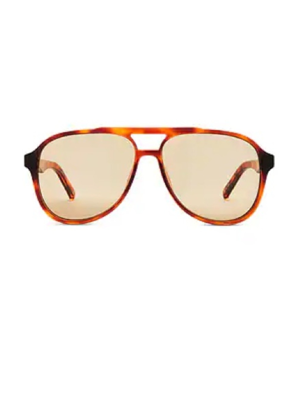 Le Specs Tortoise Frame Sunglasses with Amber Lenses